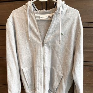 Lacoste zip up hoody like new L